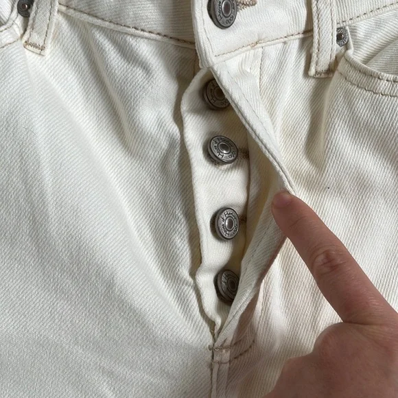 House of Harlow off- white straight leg jeans - Picture 3 of 6